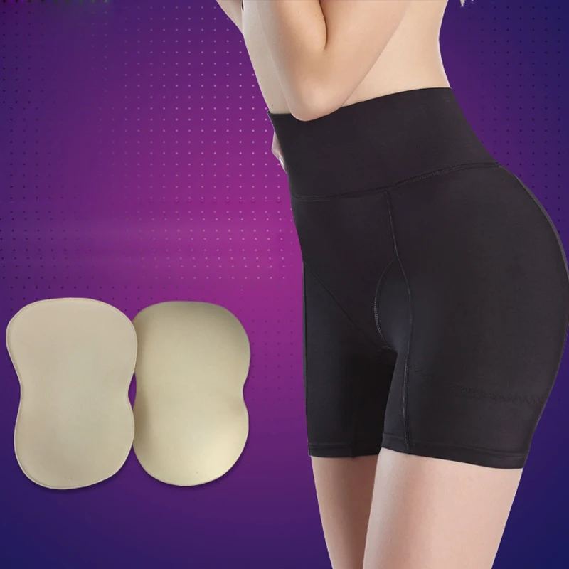 Мягкие подкладки с эффектом памяти высокой талией поддельные трусики для ягодиц