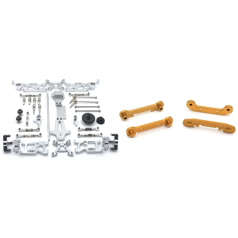 

1 Set Complete For Wltoys 144001 1/14 & 1Set Front & Rear Swing Arm Reinforcement Kit With Metal Shaft Sleeve