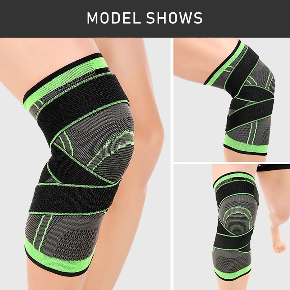 

Fitness Knee Support Wrap Sports Training Elastic Knee Bandage Pressure Knee Pads Outdoor Exercise Safety Protection
