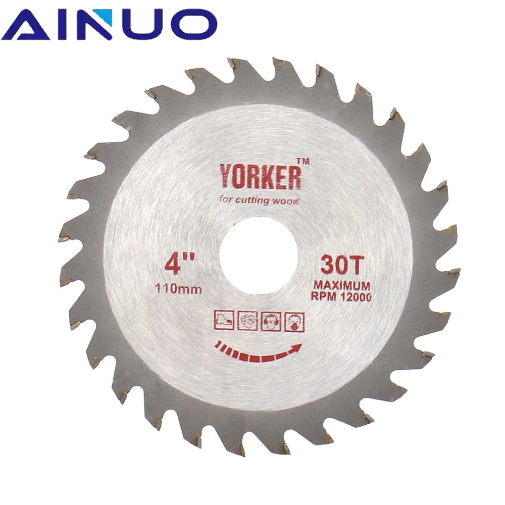 

100 мм 4 "Лезвие дисковой пилы отрезной диск углеродный Сталь древесины Пластик резьбовой головкой, режущий инструмент деревообрабатывающий ...