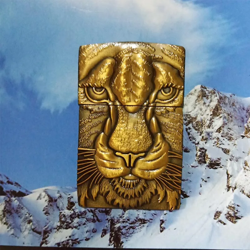 

Metal Badge for Kerosene lighter Oil Lighter DIY Handmade Smoker Accessories Gadgets Lighters Decor Accessory Tiger head