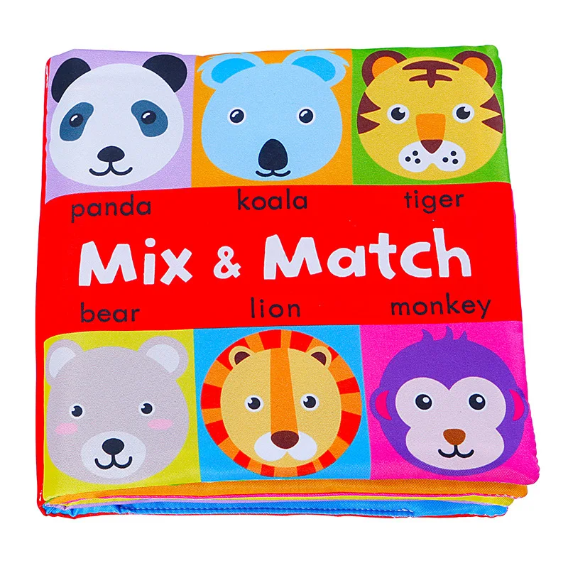 

Baby Toys Learning Educational Kids Cloth Books Cute Infant Baby Fabric Book Ratteles Toy Soft Cloth Learning Cognize Books
