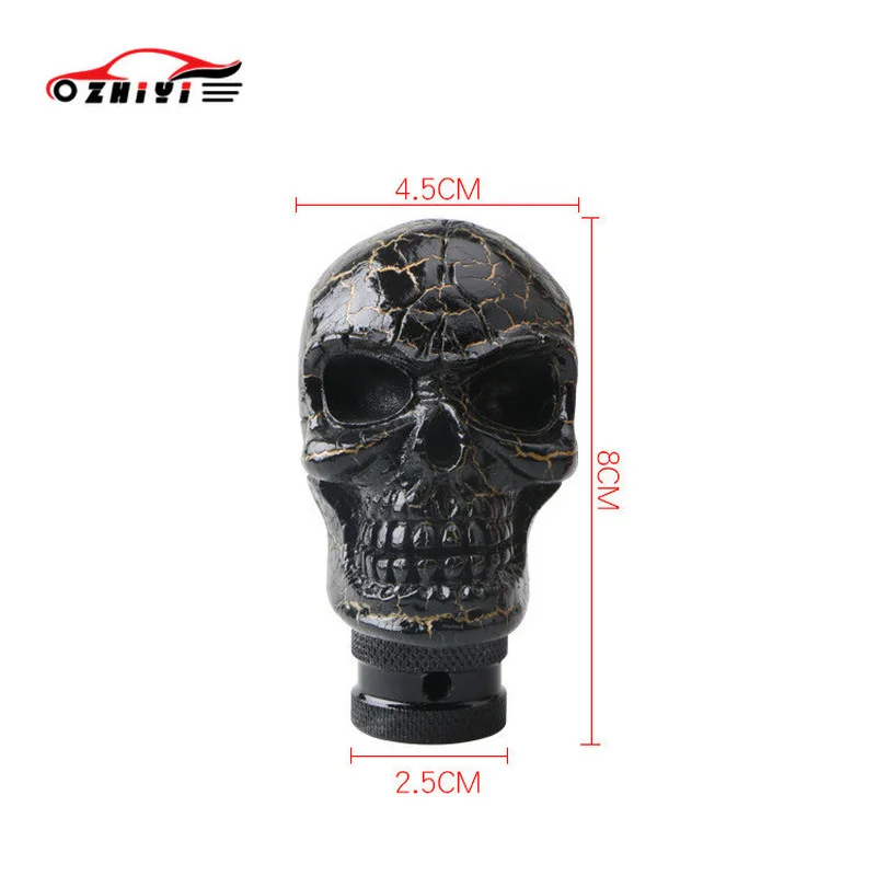 Универсальная задняя крышка в виде черепа красного черного цветов для Ford TOYOTA Shifter