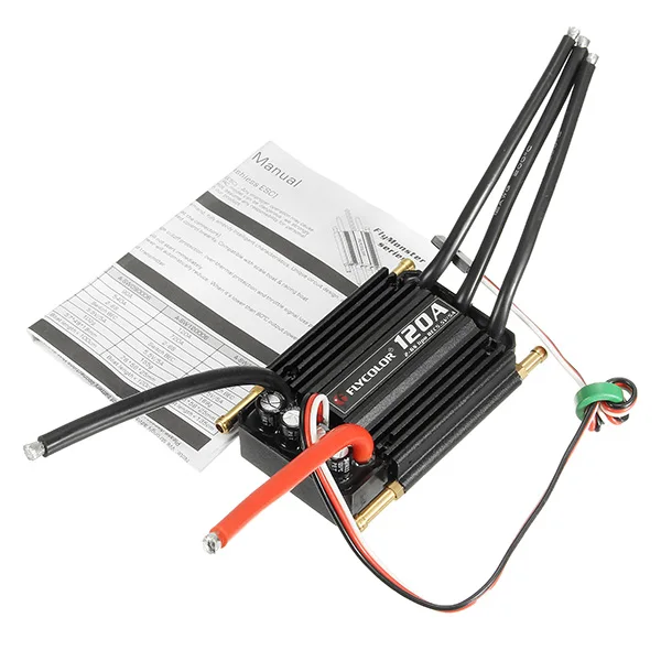 FlyColor водонепроницаемый бесколлекторный 120A ESC 2-6s с 5 В/5 А для радиоуправляемой