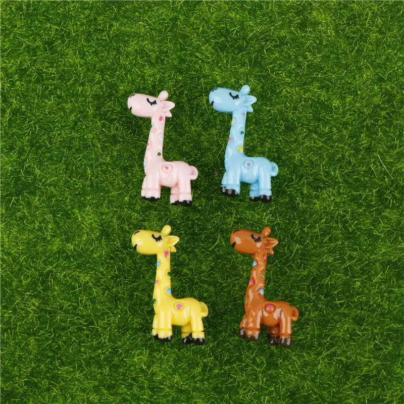 1 шт. миниатюры DIY милый жираф сад статуэтки микро пейзаж Декор сада|Статуэтки и