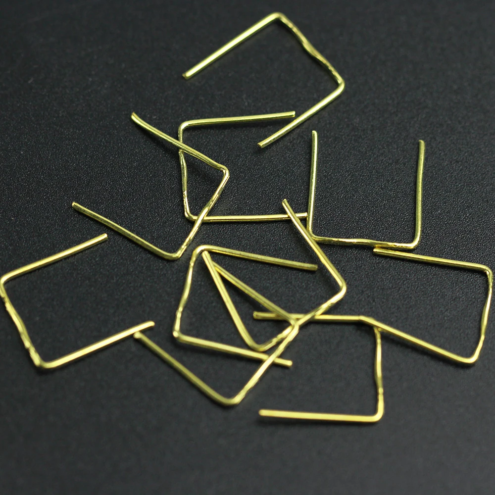 

500pcs/Lot Square Buckle Gold And Silver Two-Color Button Octagon Beads Connector Crystal Bead Curtain Connector