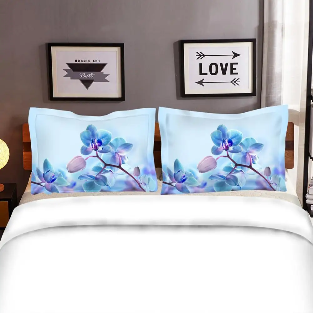 

45 bedding Flower Duvet Cover Set Comfortable Queen Size Bed Sheets Set BE45017