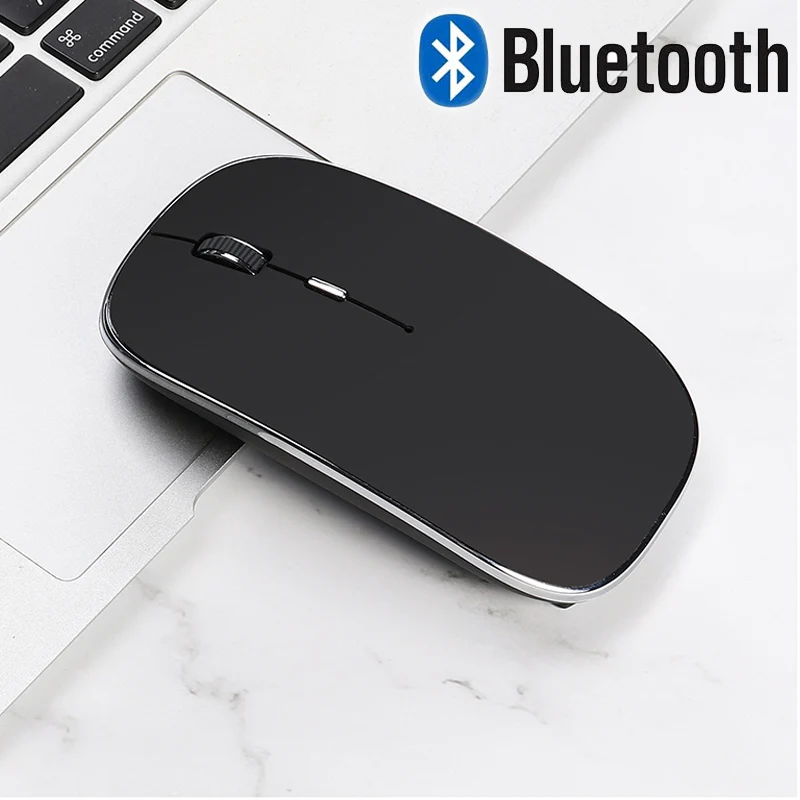 Новая Бесшумная Bluetooth мышь для Macbook Mac Hp Asus acer lenovo xiaomi, Беспроводная оптическая Мужская игровая мышь, перезаряжаемая мышь