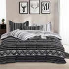 Комплект постельного белья в скандинавском стиле, черный мрамор, с реактивным принтом, пододеяльник 240x220, Комплект постельного белья для дома
