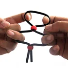 1 шт., секс-игрушки, регулируемое кольцо для члена, веревка для взрослых мужчин, силиконовые кольца для задержки эякуляции, кольцо для мошонки петуха