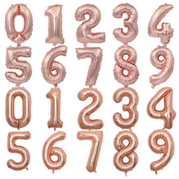 32 дюймовые радужные розовые золотые 28g цветные фольгированные воздушные шары для