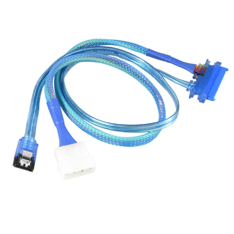 Новейший комбинированный кабель SATA с 15 контактами питания и 7 контактами, 4-контактный кабель Molex для последовательного ATA, свинцовый кабель molex для адаптера питания sata