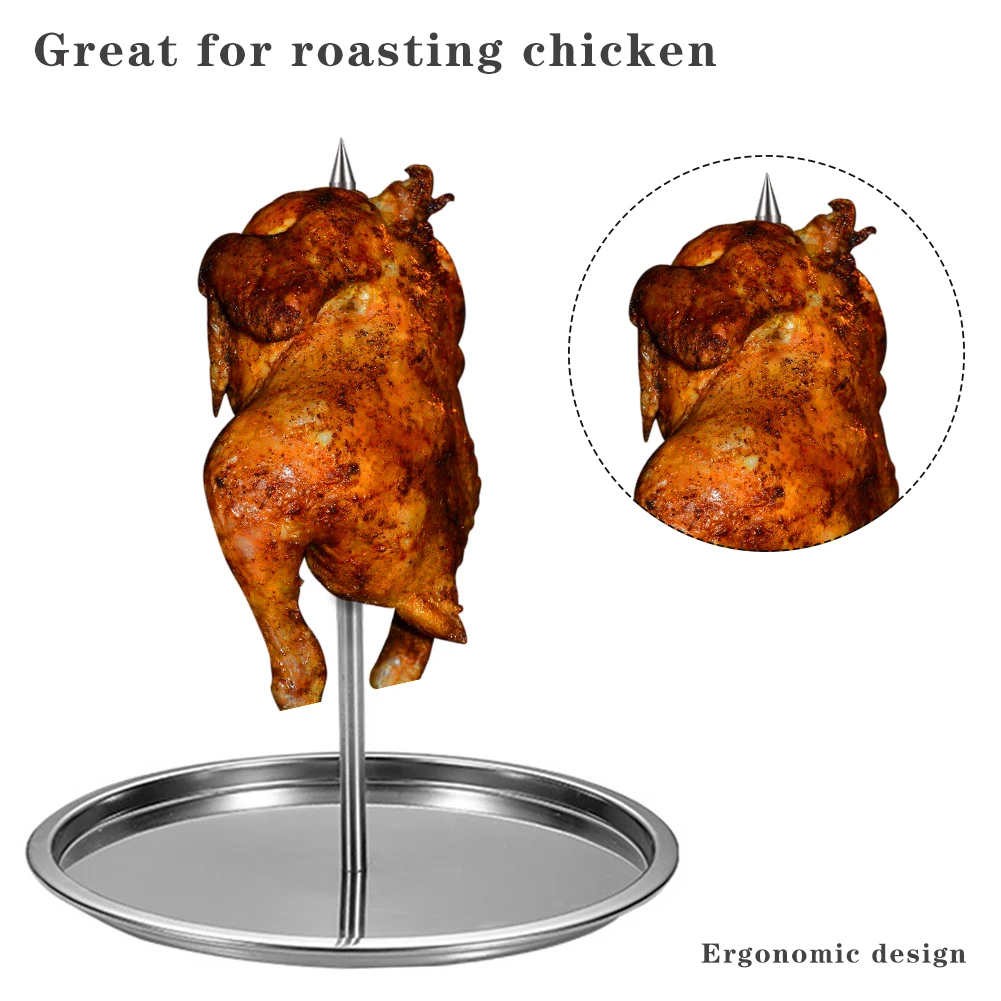 Полка для курицы и барбекю с основанием жаровня из нержавеющей стали рыбы