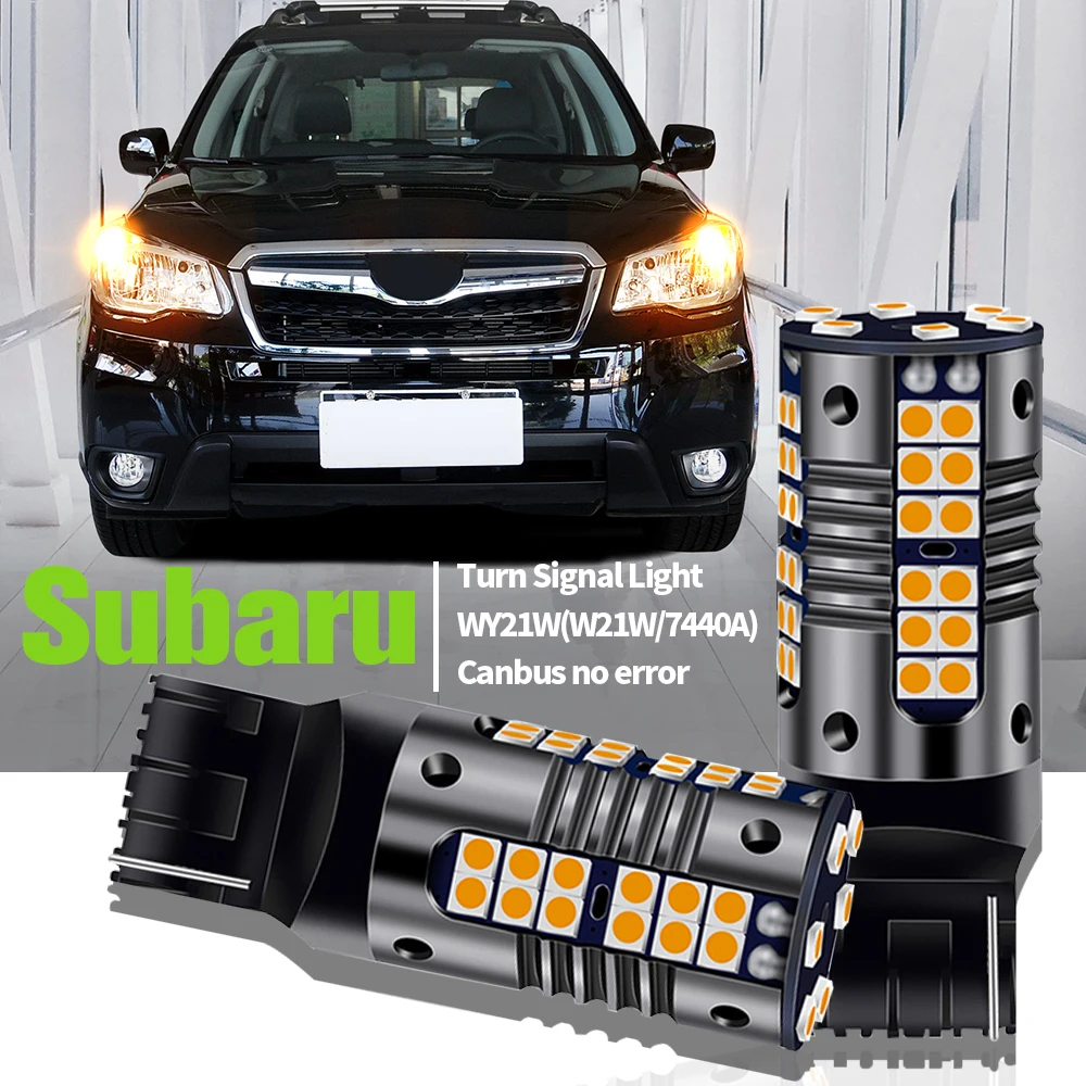 

2pcs LED Turn Signal Light Blub Lamp WY21W T20 7440A Canbus For Subaru BRZ Forester Impreza Legacy Levorg Outback Trezia XV