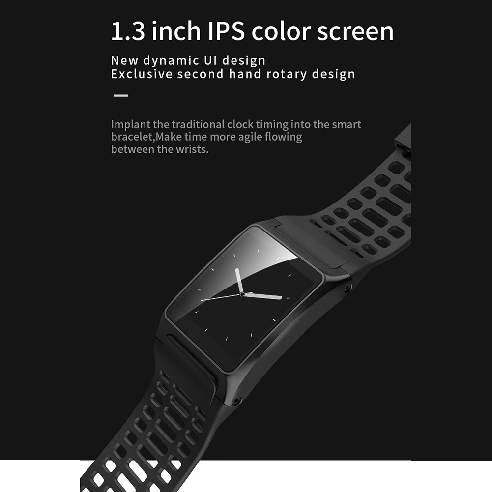 

Discout Watch Bluetooth 4.0 1.3" Touch Screen Music Control Health Tracker Message Reminder For Android For IOS Smart Wristwatch