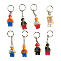 3pcs cute building blocks keychain mini doll pendant decoration twisting change body childrens educational toys gifts