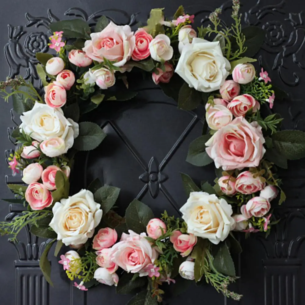 

multiple styles Silk Peony Artificial Flowers Wreaths Door Perfect Quality simulation Garland For Wedding Home Party decoration