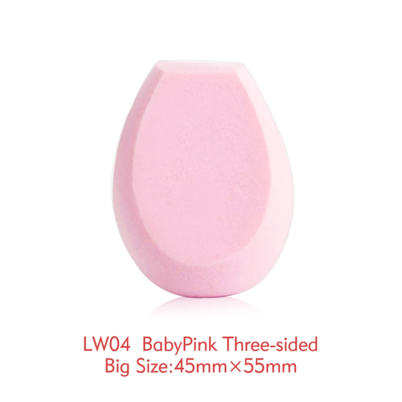 LW04-BabyPink KIMUSE прецизионная без латексной губки для макияжа maquiagem maquillaje макияж без латекса Блендер Comestic специальная губка в форме яйца - Цвет: LW04-BabyPink