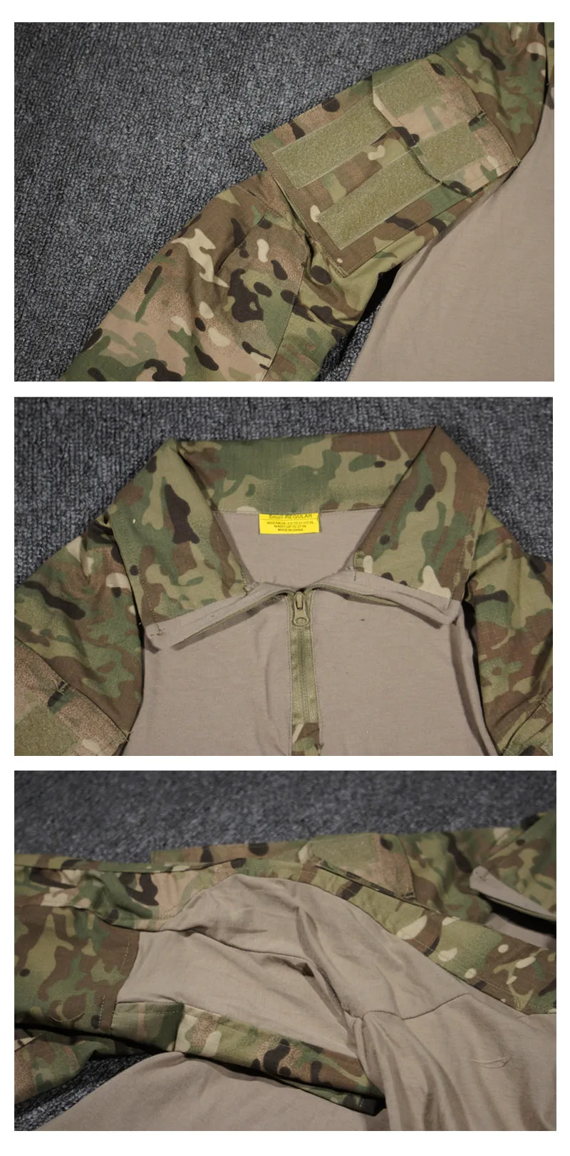 Outdoor Sports G3 Combat Suit Multicam Multi Terrain Camouflage T-Shirt Gen3 Tactical Top Cotton Polyester Frog Suit