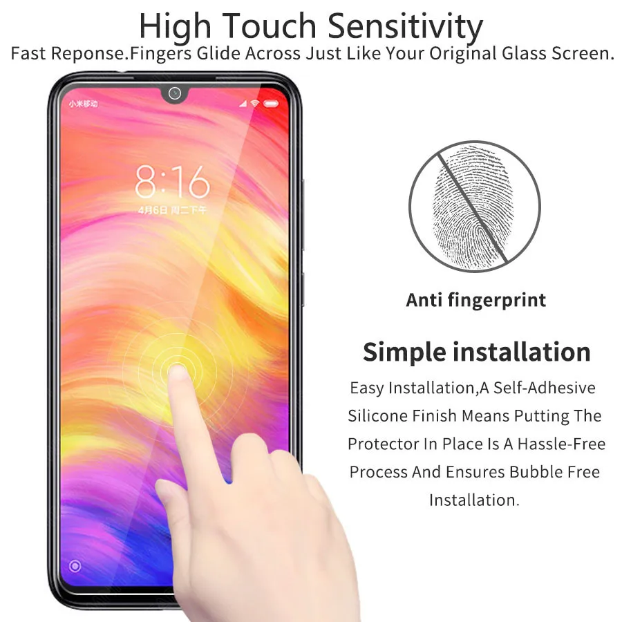 3 шт./лот 9H HD прозрачное высокочувствительное закаленное стекло для xiaomi mi 9T 9 8 SE Red