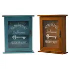 Винтаж Европейский Стиль деревянный для хранения ключей ключ для шкафа держатель коробка с подвесными хо