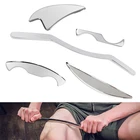 Терапевтические массажные инструменты из нержавеющей стали IASTM, массажер для глубоких тканей, релаксация мышц, релаксация мышц, Guasha Gua Sha соскабливающая доска