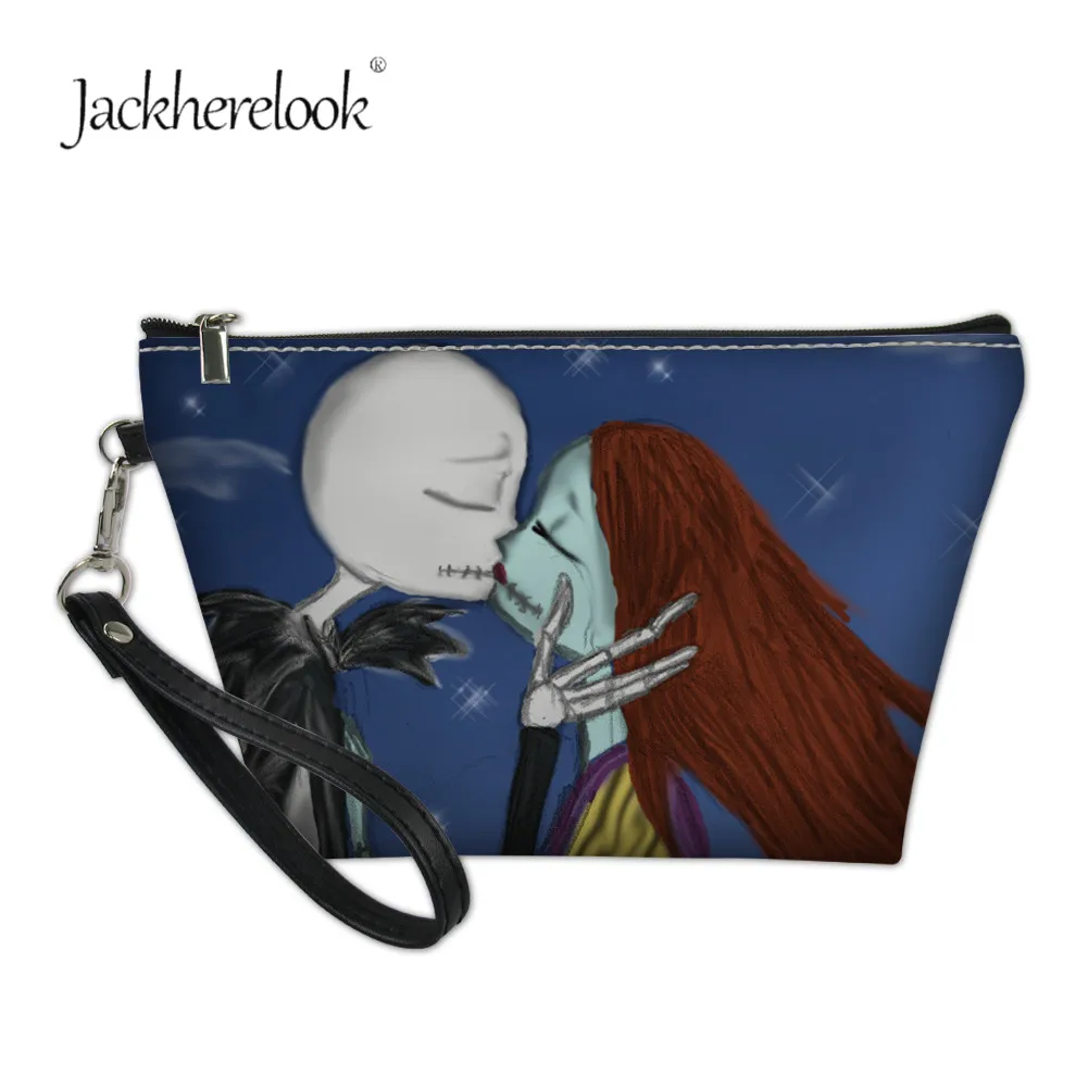 Jackherelook Кошмар перед Рождеством косметичка с принтом для леди мультфильм компаньон макияж сумки косметичка подарок на Хэллоуин - Цвет: H7376Z8