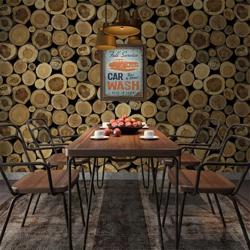 Обои wellyu в китайском винтажном стиле с имитацией древесины деревянные обои