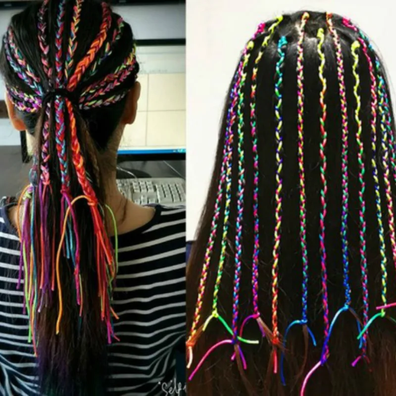 Шёлковый шнур для вязания волос плетеная повязка ювелирный дизайн аксессуары