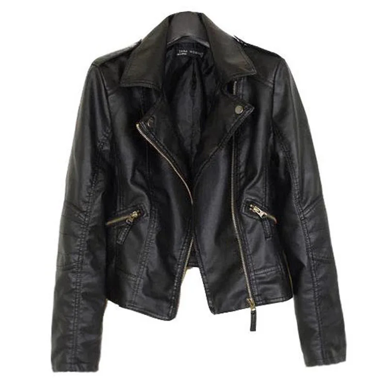 

women's jacket punk women's motorcycle short coat leather
