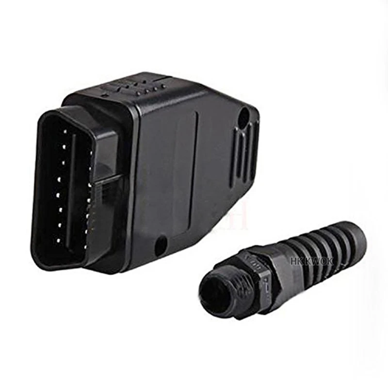 Качество 20 штук OBDII J1962 OBD2 Мужской разъем адаптера проводка OBD штекер корпус для