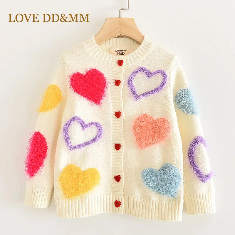 LOVE DD & MM/пальто для девочек Новинка 2021 года детская одежда милый однобортный
