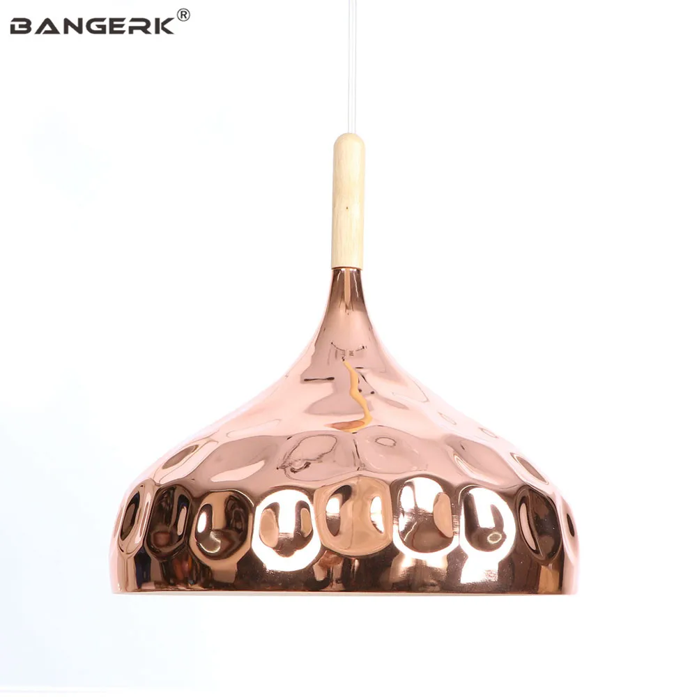 

Современный одноголовый светодиодный подвесной светильник, гальваническое покрытие, цвета розового золота, железная потолочная лампа, осв...