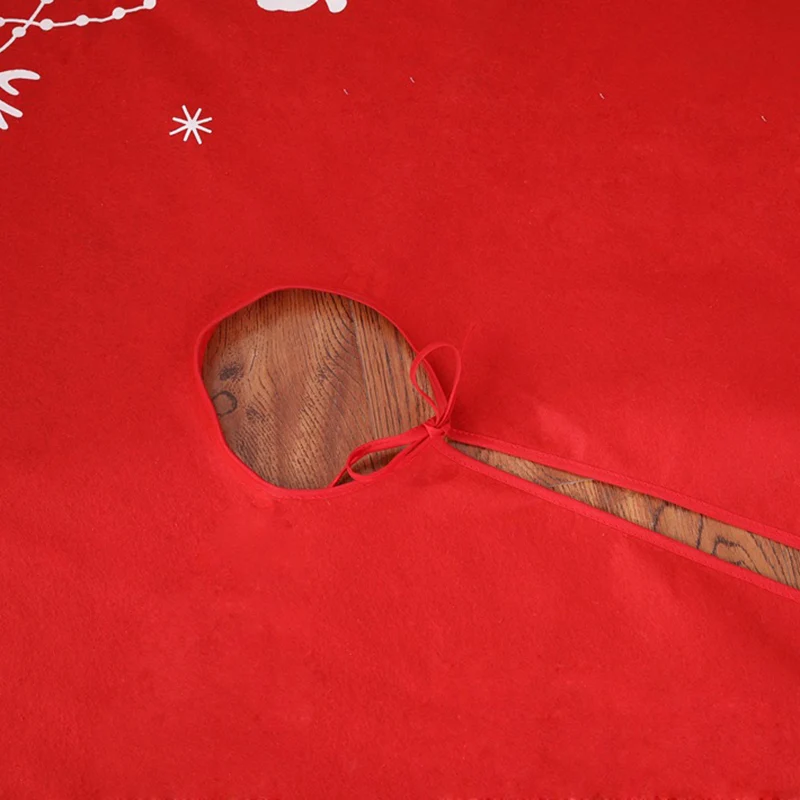 Женская юбка с рисунком оленя круглая красная декоративная для дома праздника