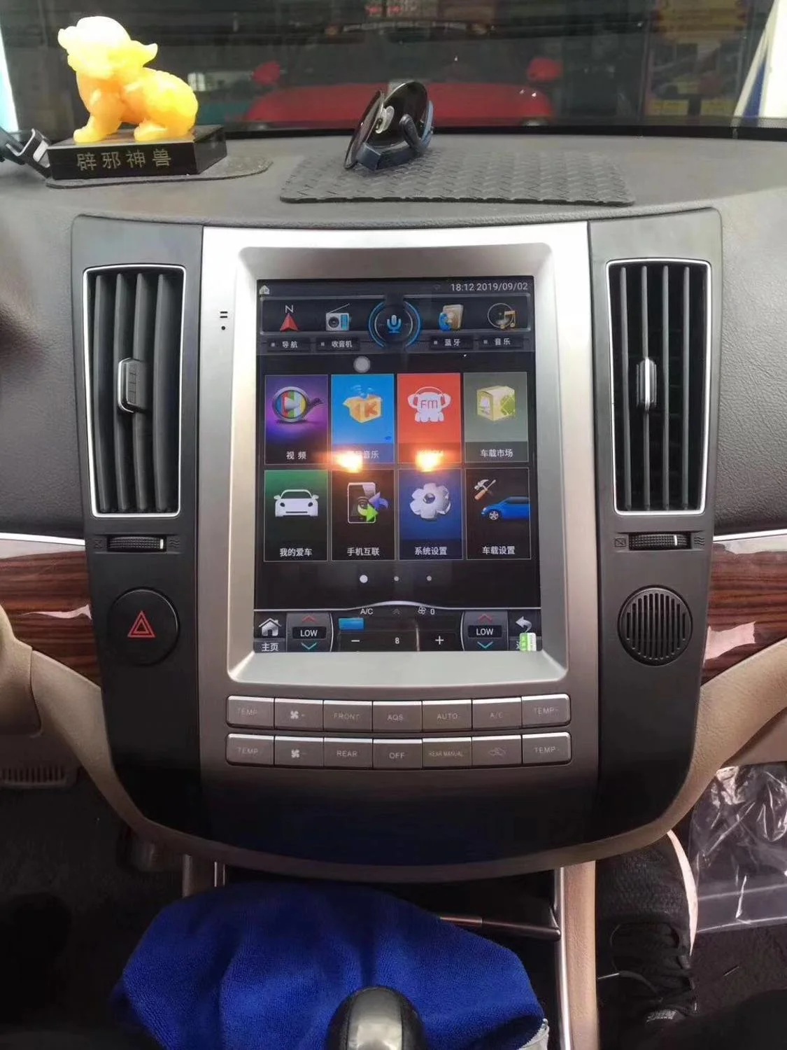 Android 9 0 4 + 64G PX6 Автомобильный мультимедийный GPS навигатор для Hyundai Veracruz IX55 2006-2012