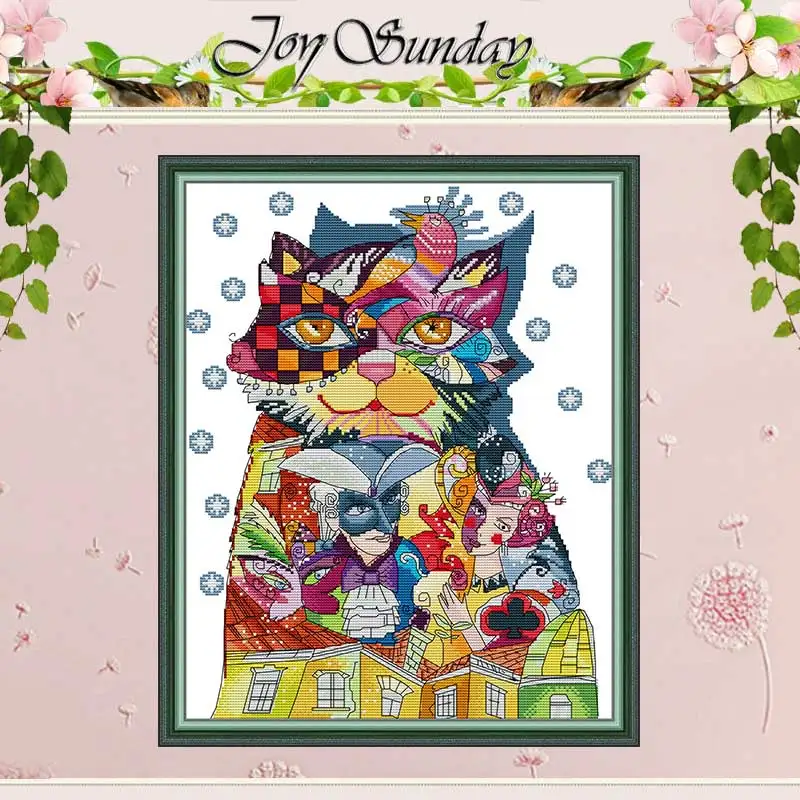 

Набор для вышивки крестиком 11CT 14CT, Набор для вышивки крестиком с изображением кошек и животных, оптовая продажа