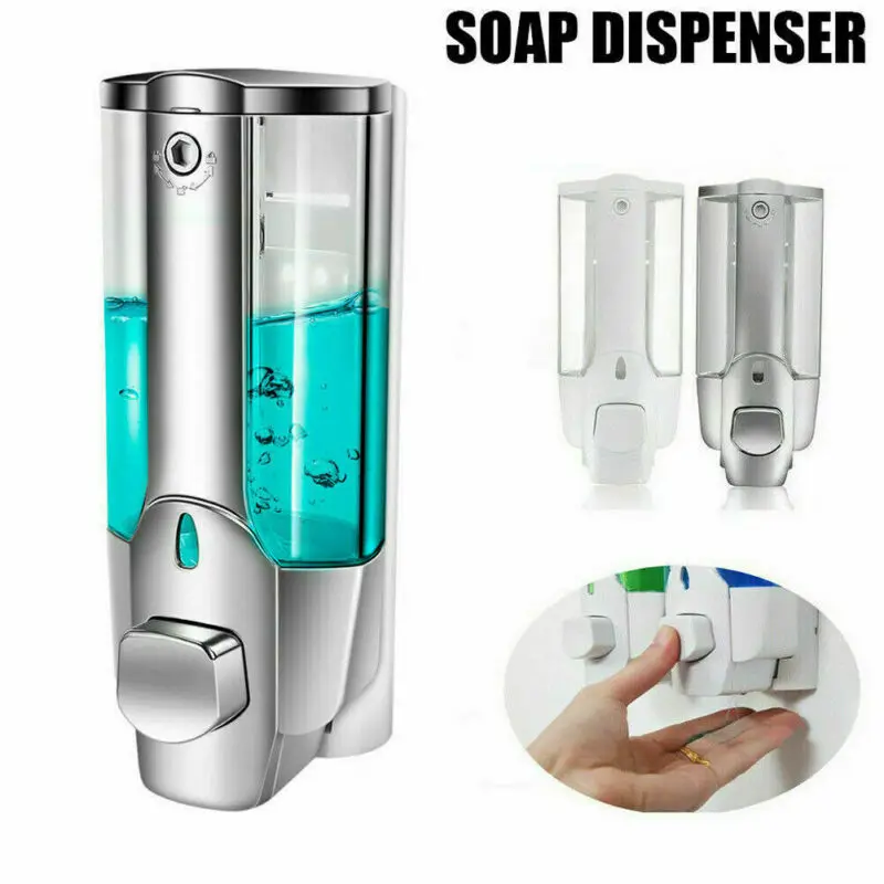 Диспенсер для жидкого мыла настенное крепление 350 мл аксессуары ванной комнаты