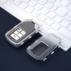 Чехол для ключа от автомобиля, мягкий ТПУ чехол без ключа для Honda 2016 2017 2018 2019 Odyssey CRV Pilot HRV Vezel City Accord Civic Fit Freedom