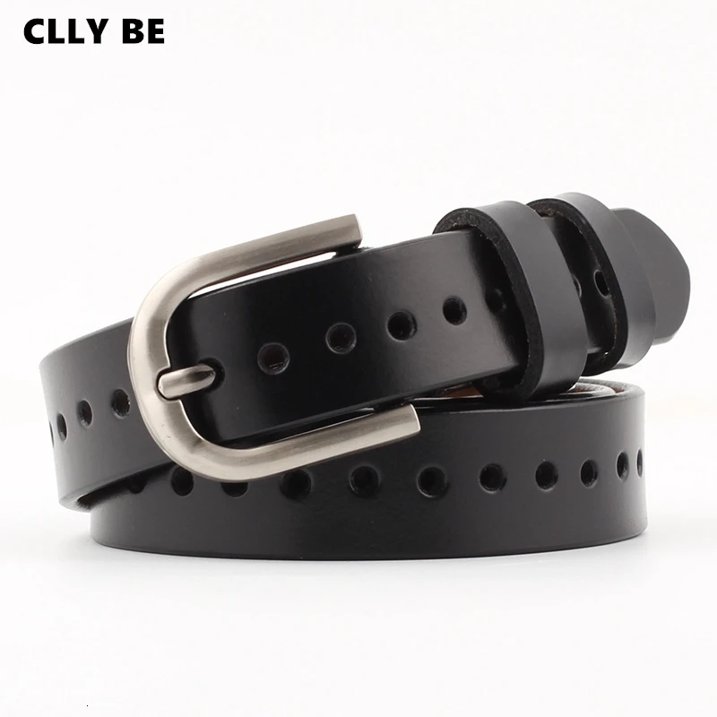 Ремень из натуральной кожи Женский Модный повседневный пояс воловьей с