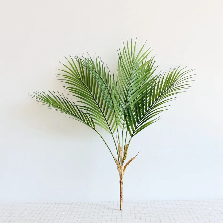

80m Tropical Palm Plants Large Artificial Tree Branches Plastic Fake Leaves Green Monstera For Home Garden Room Office Decor