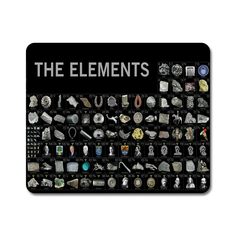 Science Elements компьютерный и химический дизайн натуральный резиновый коврик для мыши