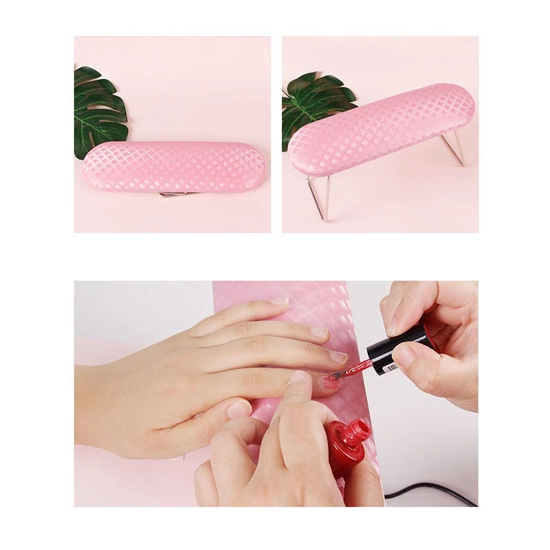 

2x Arm Rest Cushion Wrist Support Hand Holder Pad Soft Washable Pillow Stand for Manicure Nail Art Lamp Tools-2