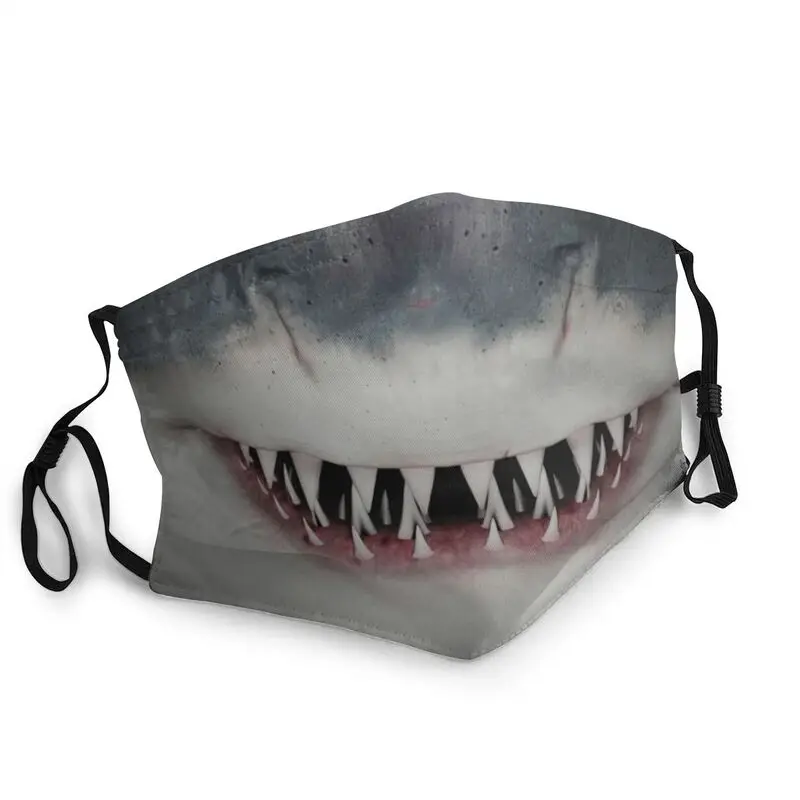 

Большая белая акула маска из дышащего материала для взрослых животных рот маска против пыли Защитная крышка респиратор Рот-муфельная печь