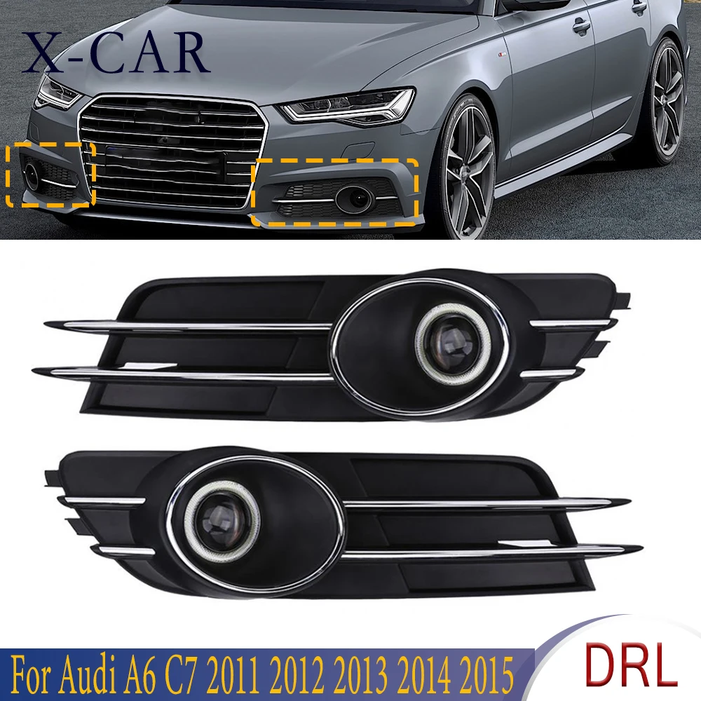 X CAR 1 пара передний бампер автомобиля туман светильник решетки колпак