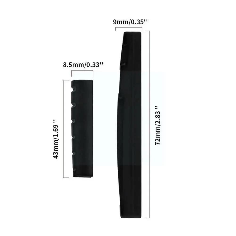 

Набор для классической гитары, 2 шт., 6 струн, костяной бридж и гайка, седло цвета слоновой кости V6E1