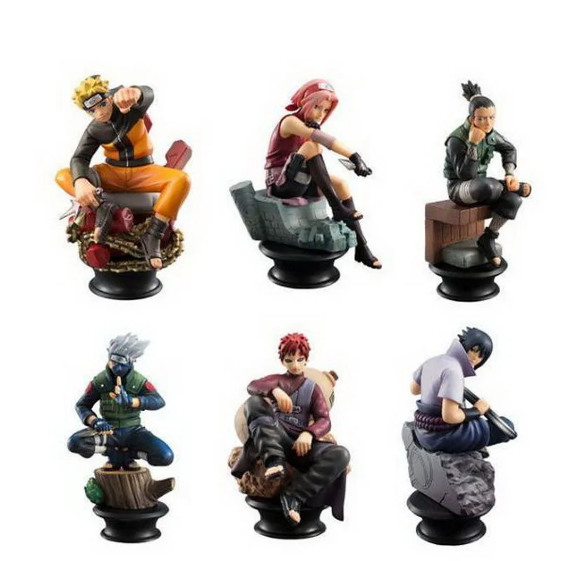 Героя аниме Наруто 10 см модель фигурки кукол как у героя мультфильма Саскэ Гаара