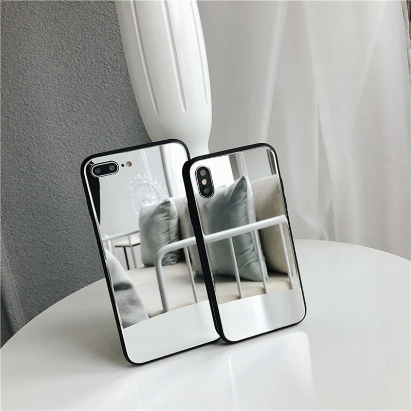 Зеркало силиконовый чехол для Samsung A20 A30 A50 A70 S8 S9 S10 плюс S10e 5G A10 A40 Примечание 10 9 8 A6 A7