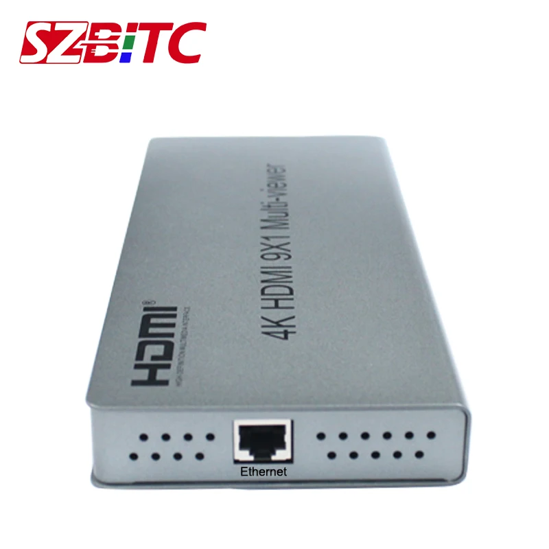 SZBITC 4K HDMI 9x1 Quad Multi-viewer 9 in 1 out with Seamless Switching IR Control Divider Switcher For Camares PC | Электроника