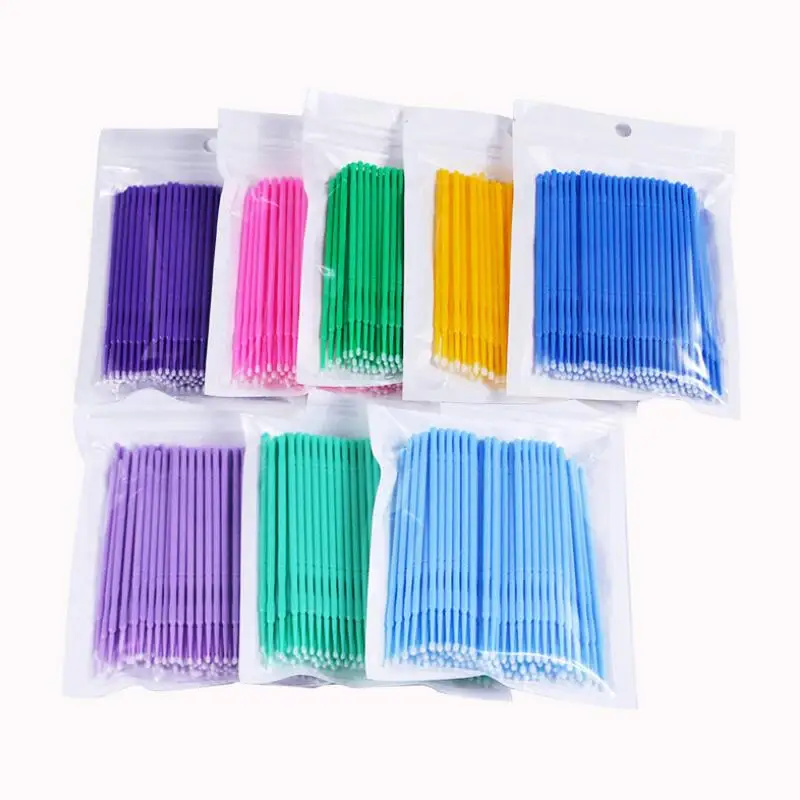 Disposable Eyelash Brushes Eyelashes Extension Applicator Wand Mascara Makeup Brush 100pcs/set LX7735 | Красота и здоровье