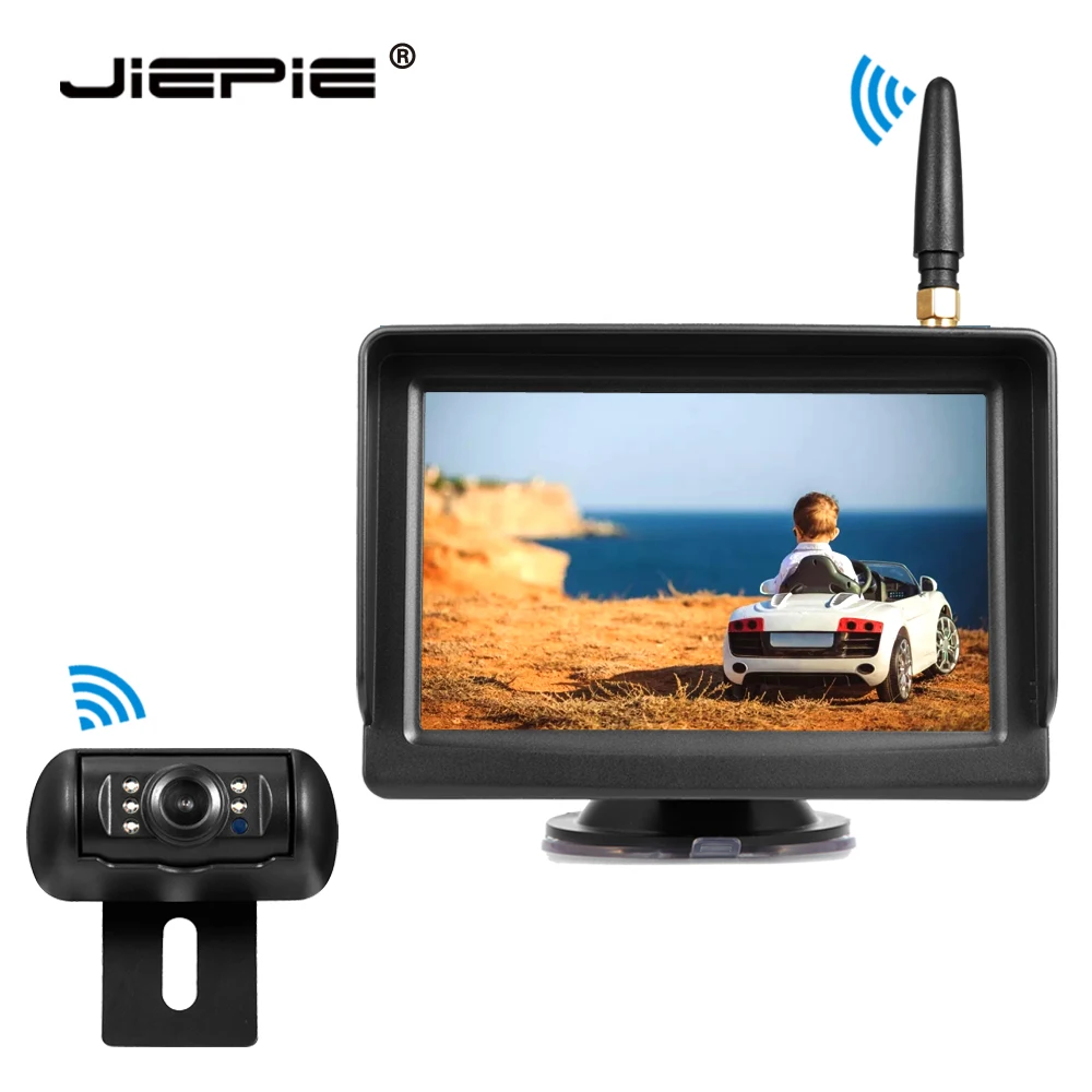 Беспроводная камера заднего вида JIEPIE 12-24 В 5 &quot для автомобиля | Автомобили и